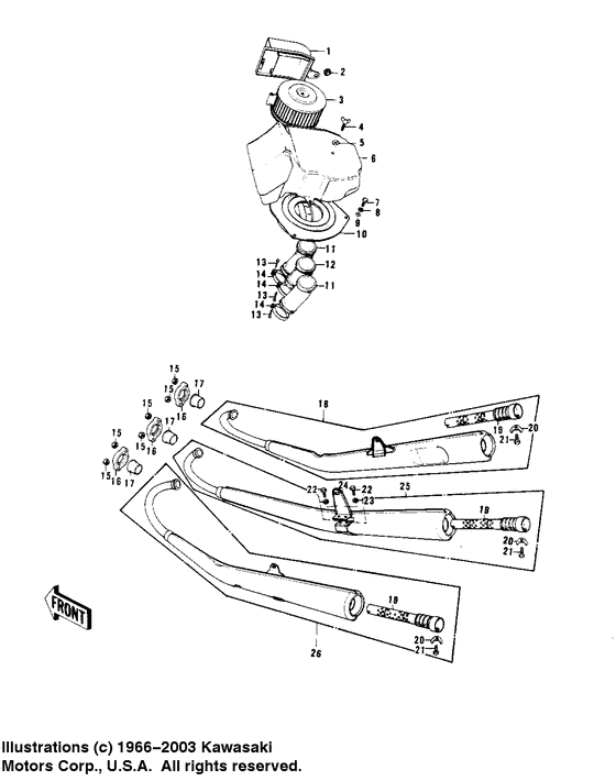 Air cleaners/mufflers