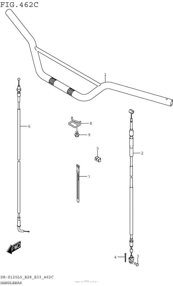  Handlebar (Dr-Z125Ll5 E28)