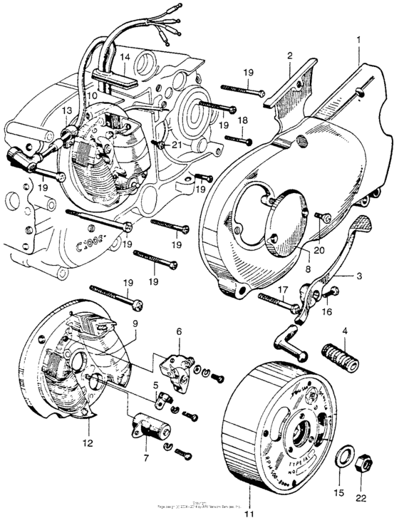 Alternator + left crankcasecover