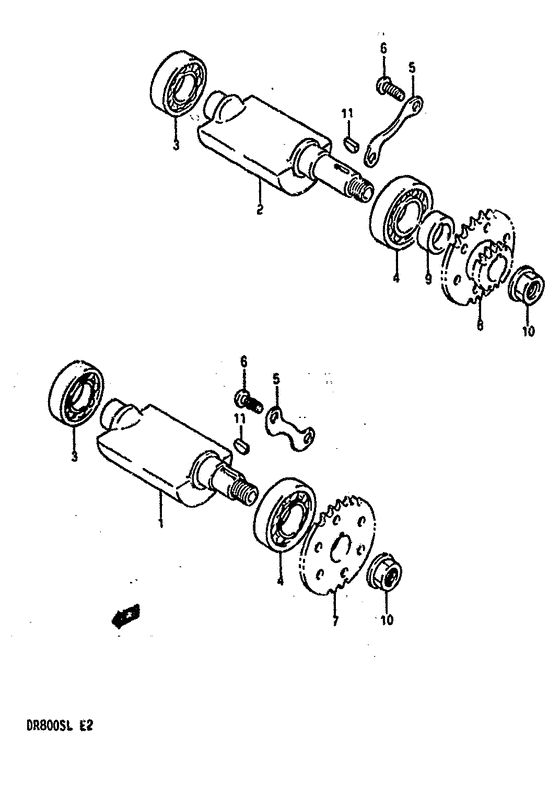 DR800 Балансир кривошипа