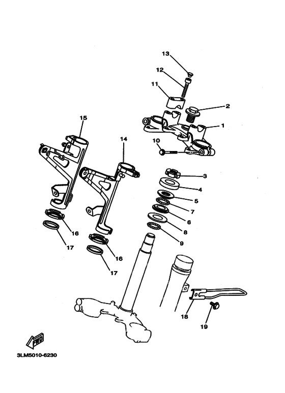 Nutsteering stem