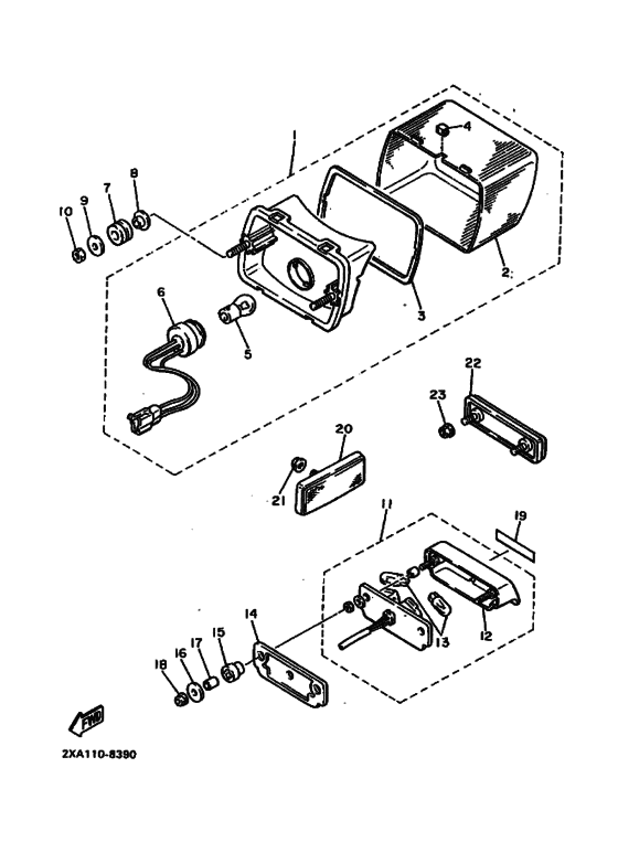 Taillight unit ass`y