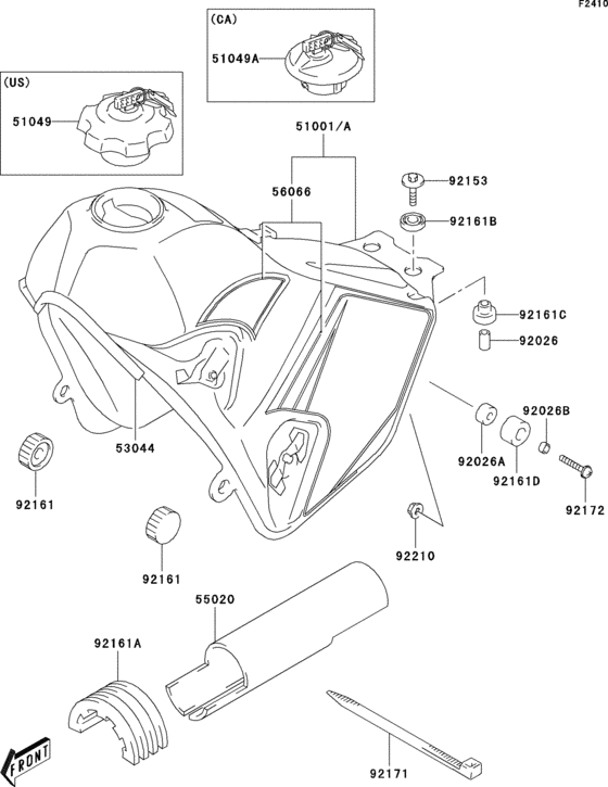  Fuel tank(klx400-a1)