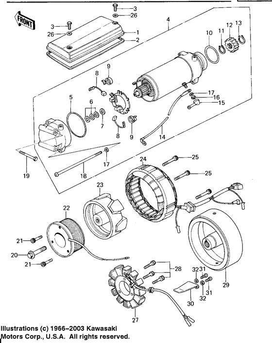 Generator/starter motor