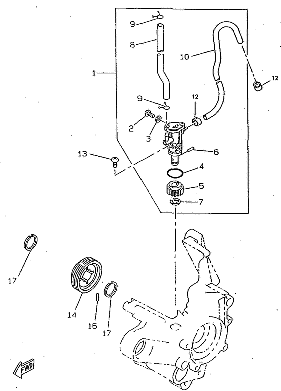 CW50RS Масляный насос