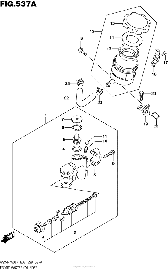 Front Master Cylinder (Gsx-R750L7 E03)