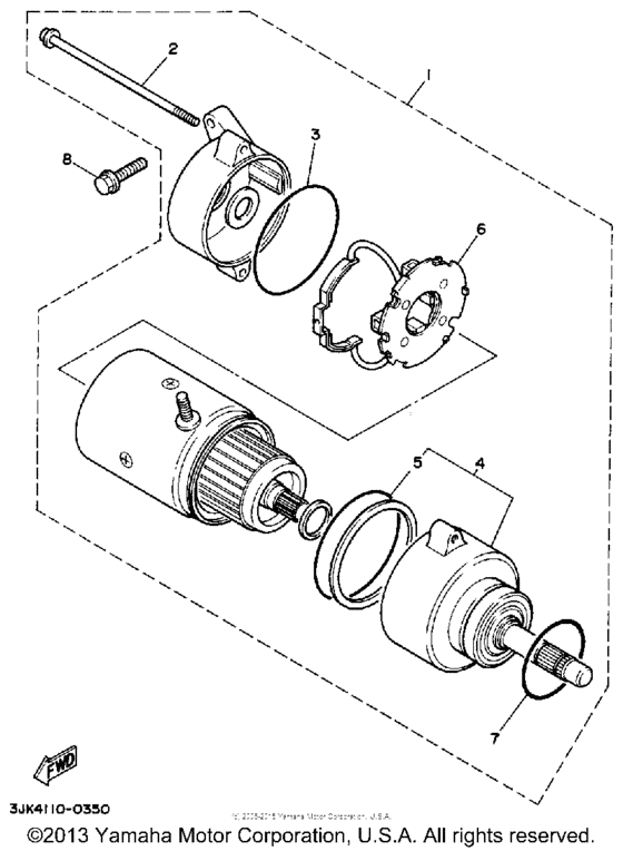 XV750AC Стартер
