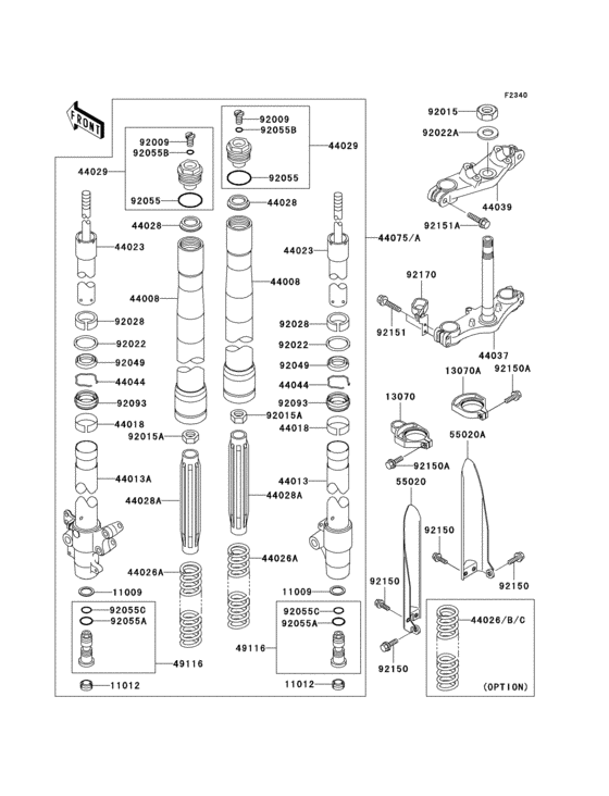 Front fork(1/2)