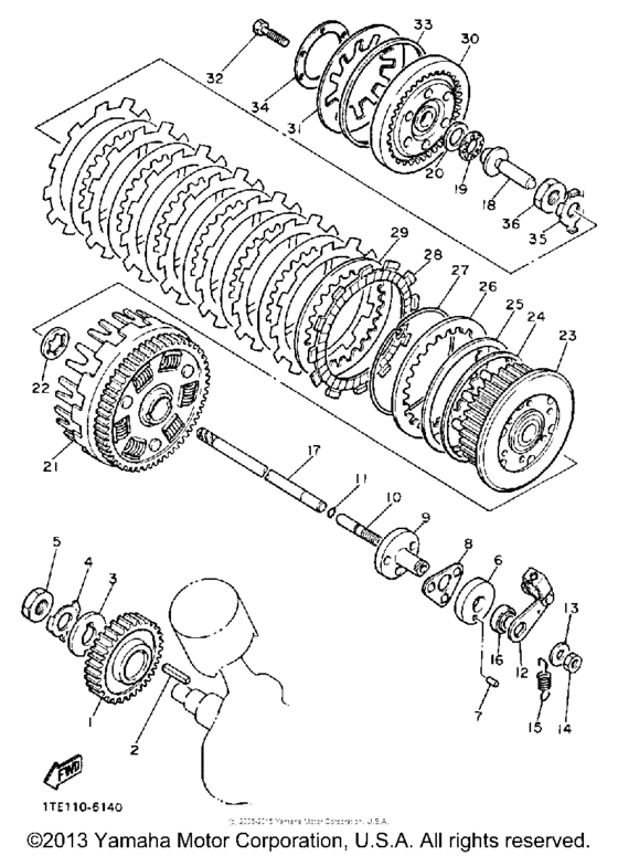 XV1100W Сцепление