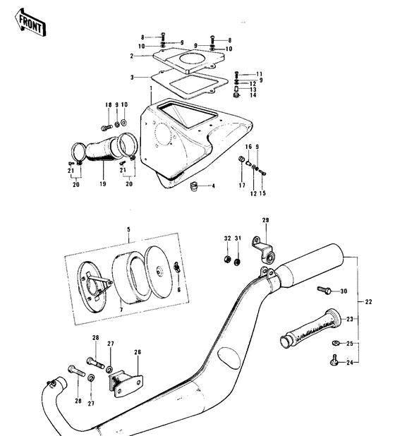 Air cleaner/muffler