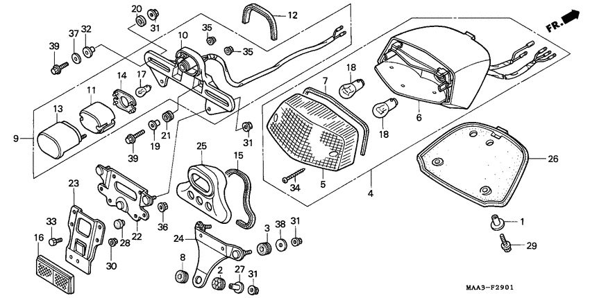 Taillight unit ass`y
