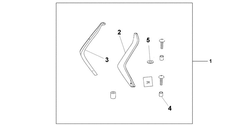 FES150 Leg deflector set