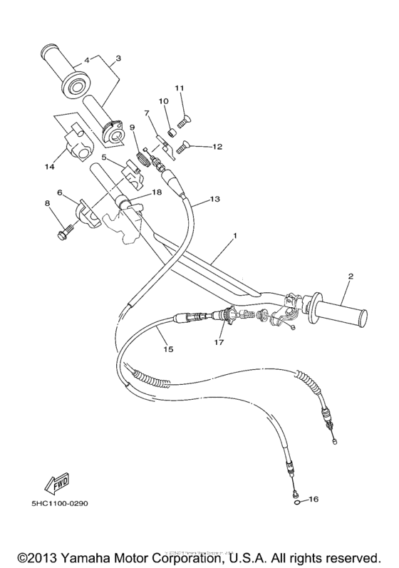 YZ250M1 Троса