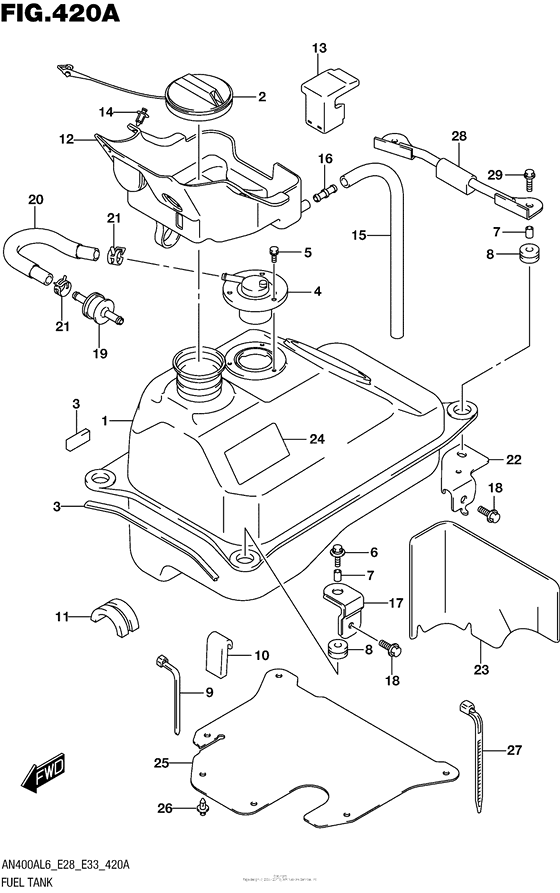 Fuel Tank (An400Al6 E33)