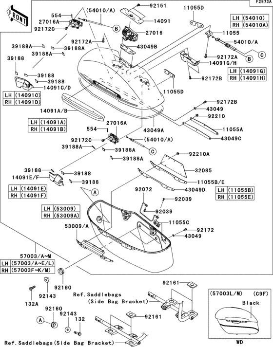 VN1700 Saddlebags(1 / 2)(side bag)
