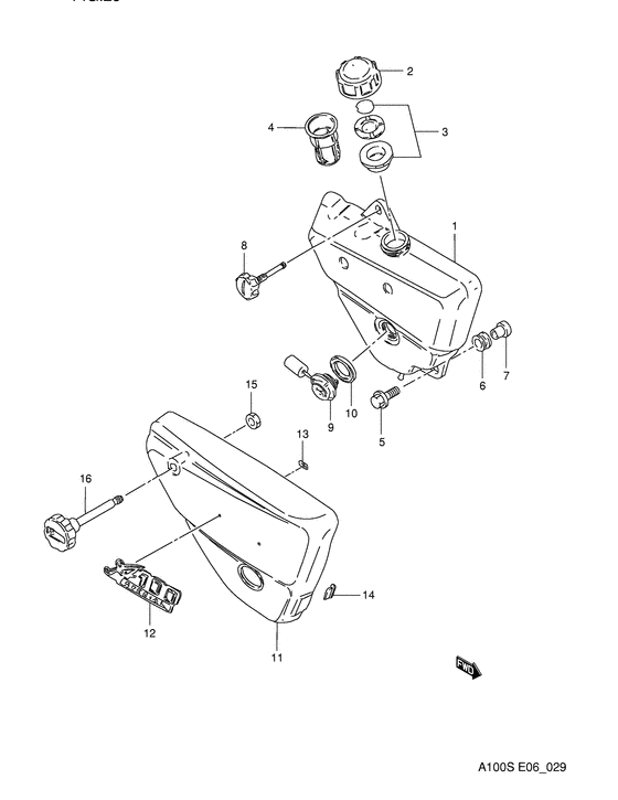 Oil tank - frame cover