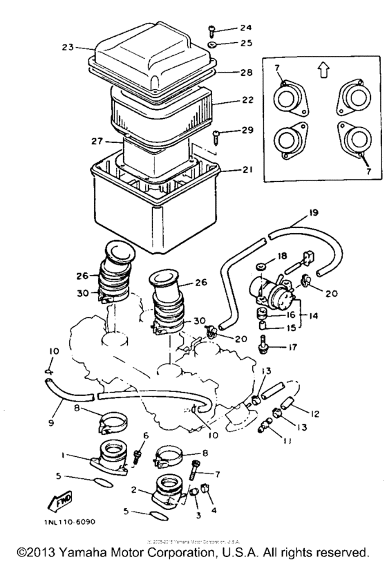 XVZ13TC Воздушный фильтр