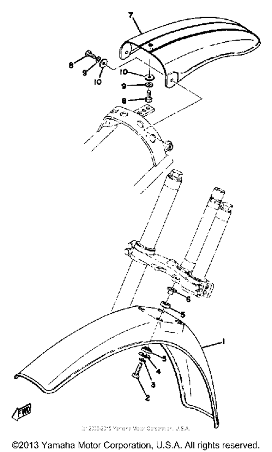 Front fender - rear fender