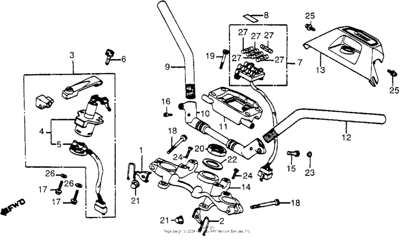Handlebar + top bridge