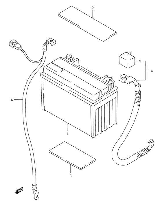 GSX750 Аккумулятор