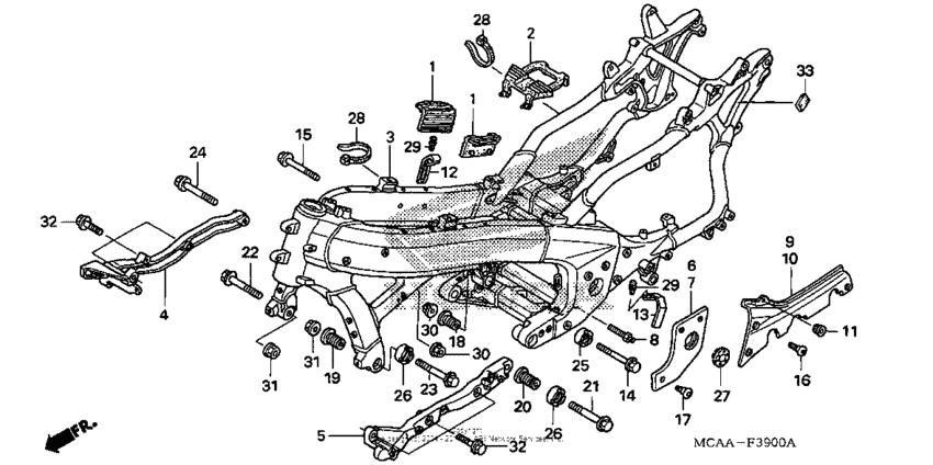 GL1800 (ABS) Рама