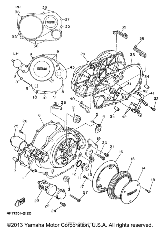 XV750HC1 Боковые крышки