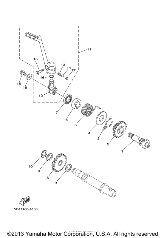 YZ85V Стартер