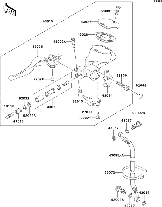 VN1500 Цилиндр сцепления
