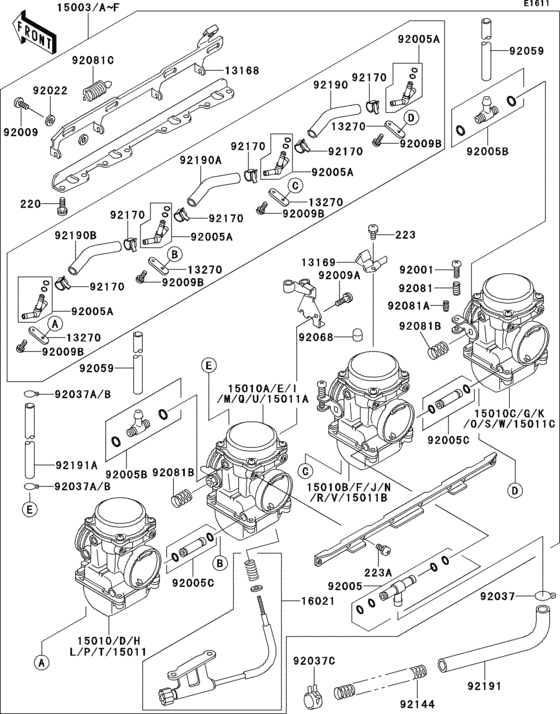 ZX1100 Carburetor(1 / 3)
