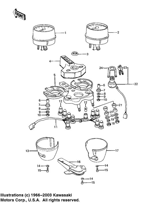 Meters/ignition switch