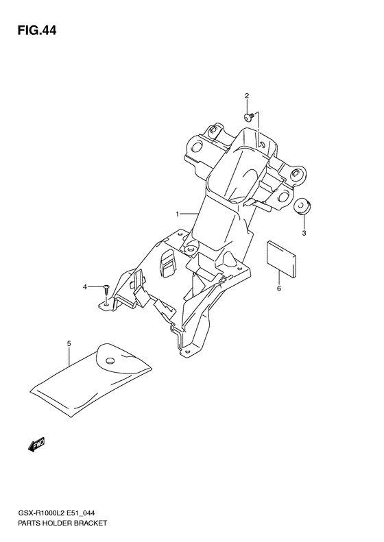 Parts holder bracket