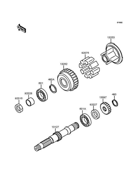 Secondary shaft