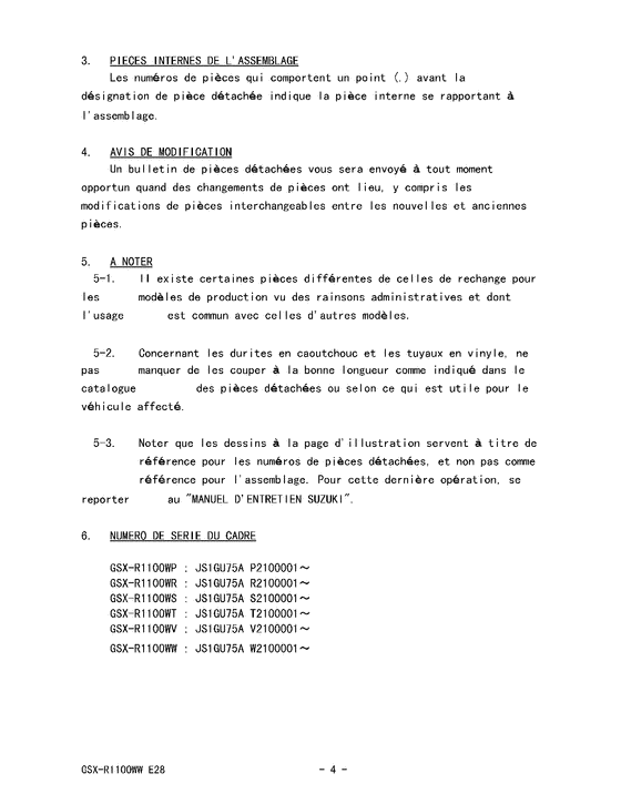 GSX-R1100 Catalog preface