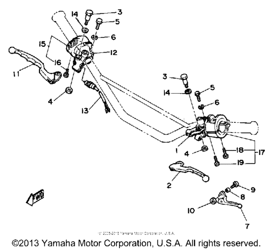 Handle switch - lever