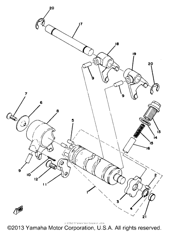 Shift cam - fork