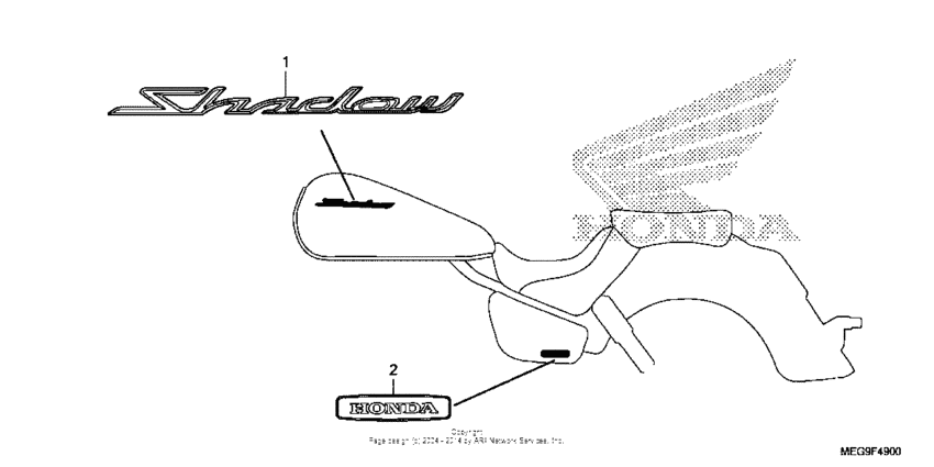 VT750C Наклейки 1