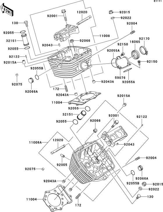 VN800 Головка цилиндров