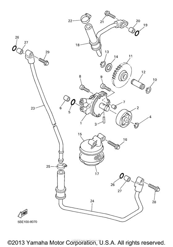 WR400FM Масляный насос