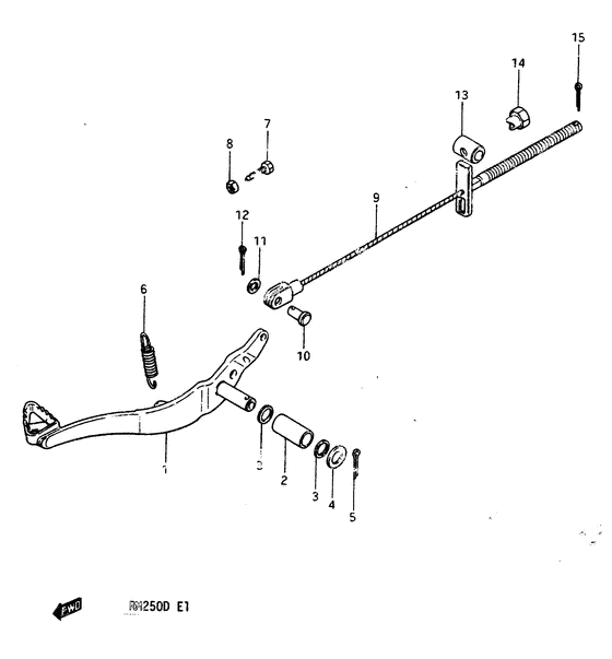 Rear brake model z