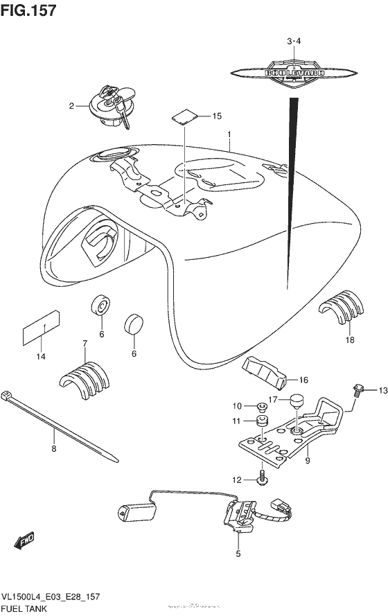 Fuel Tank (Vl1500Bl4 E33)