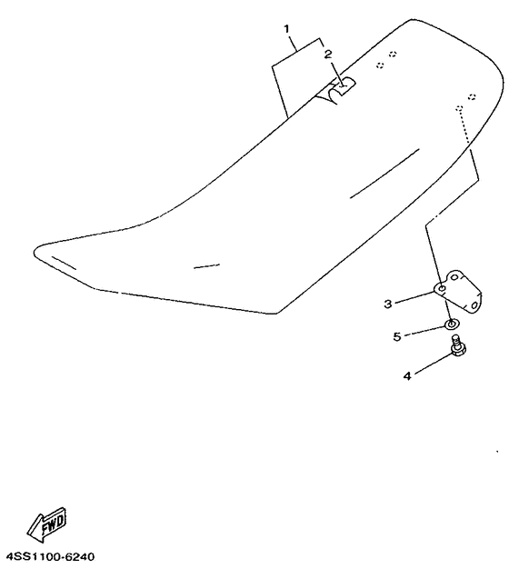 WR250Z Сиденье