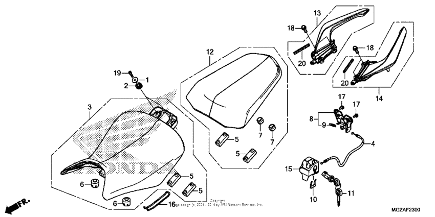 Seat + rear grip