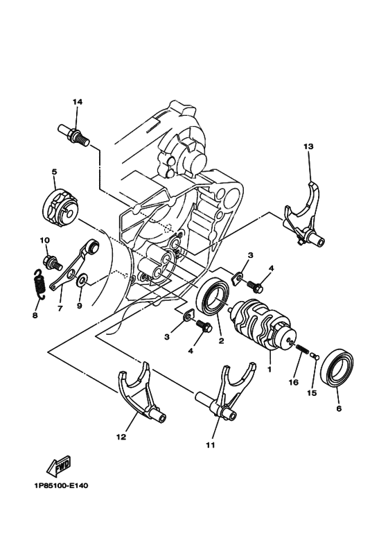 Shift cam & fork