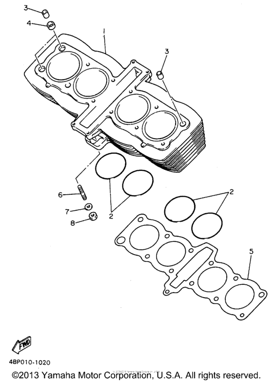 XJ600SH Цилиндры