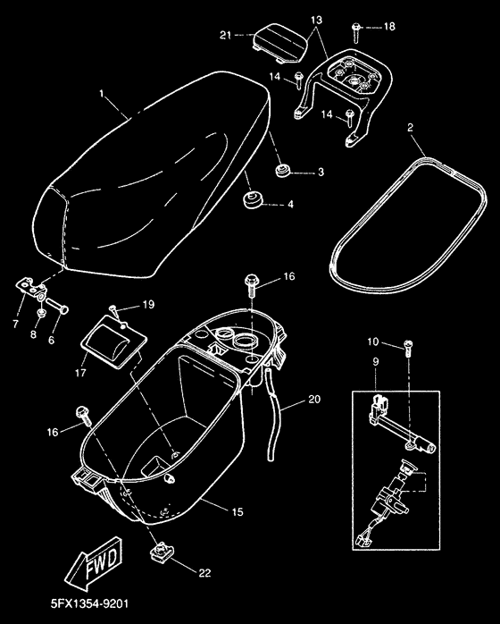 CW50RS Selle porte-bagages