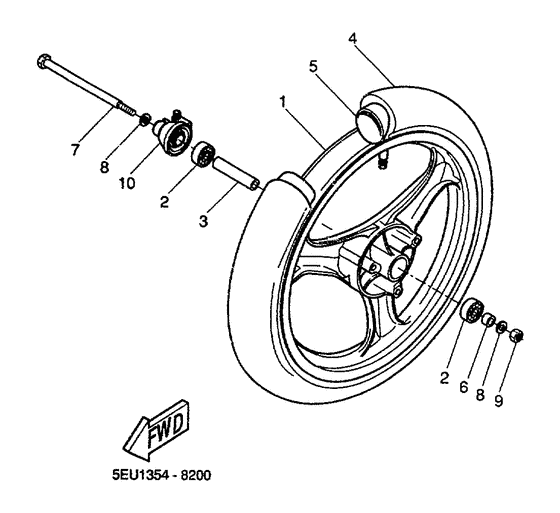 YH50 Переднее колесо