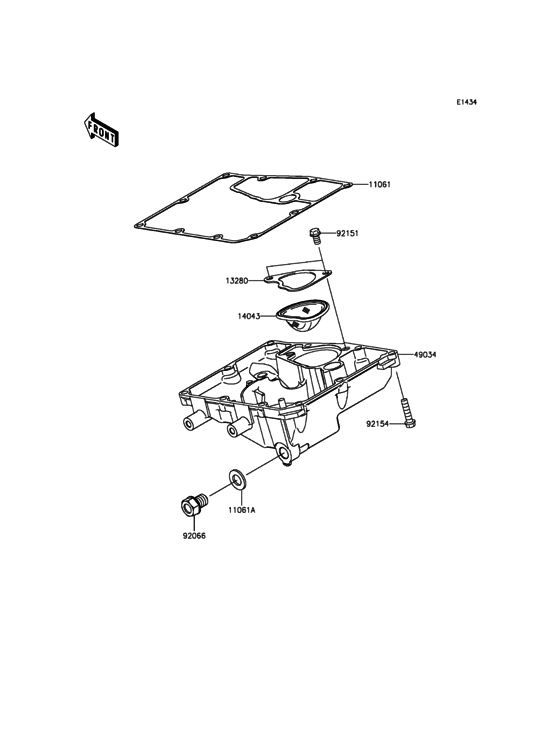 EX650 Маслянный поддон
