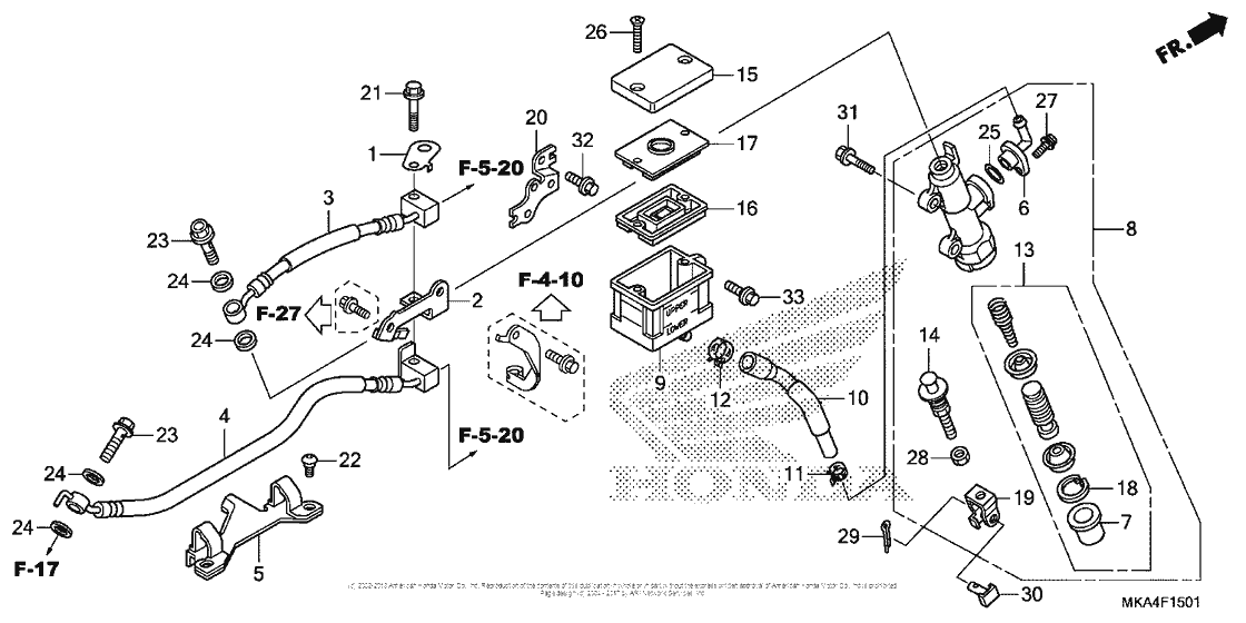 Rear Brake Master Cylinder (2)