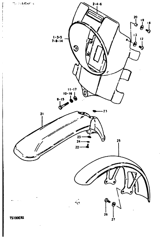 Headlamp housing - front fender