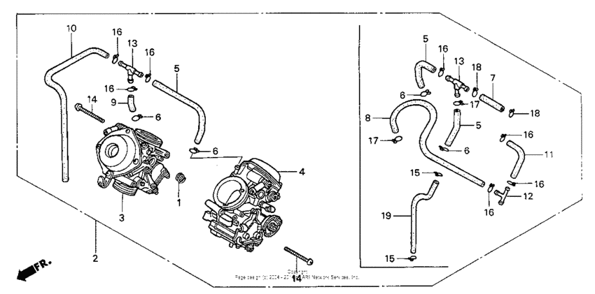 VT750C Карбюратор